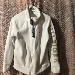 Tommy Hillfiger white fleece jacket